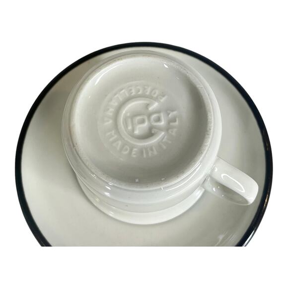 ITALIAN Set (6) Espresso Tea IPA CUPS & SAUCERS Demitasse Botanic Garden Flowers - Picture 10 of 14